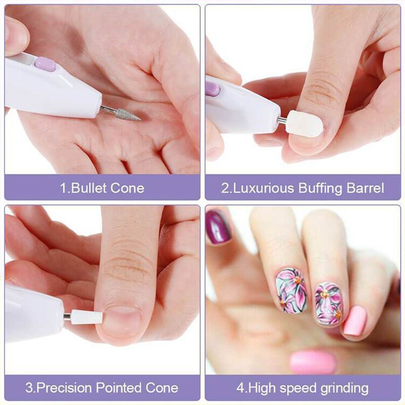 Mini Simple Electric Nail Care Kit - Image 4