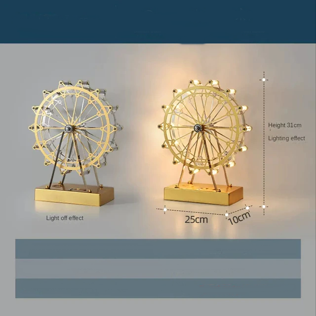 Colorful Rotating Wheel Table Lamp - Image 8