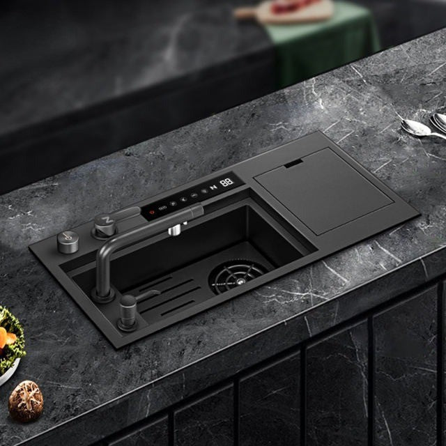 Modern Edge Stainless Steel Ultrasonic Sink - Image 1