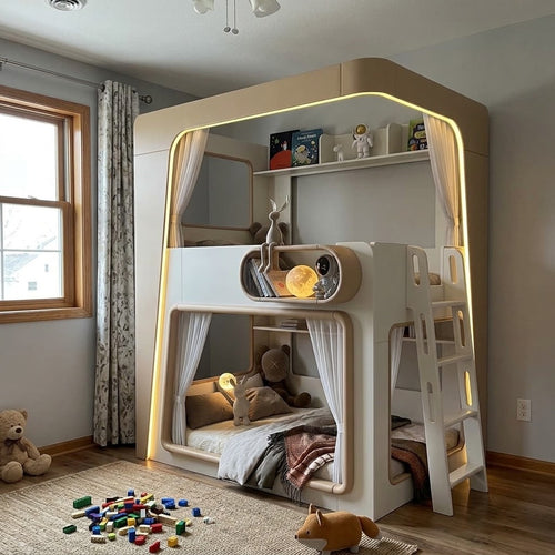Space Capsule Futuristic Kids Creative Bunk Bed