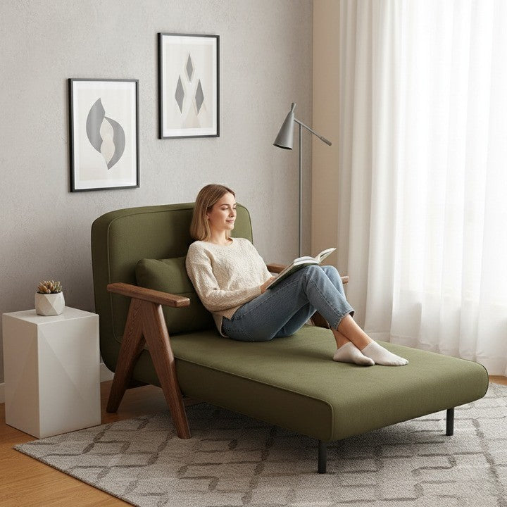 Italian Minimalist Armrest Elegant Lounge Chair - Image 1