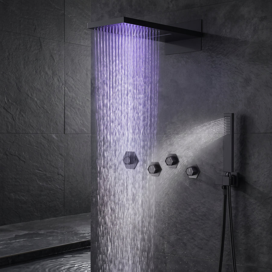Chromaflow Color-Changing Thermostatic Shower System