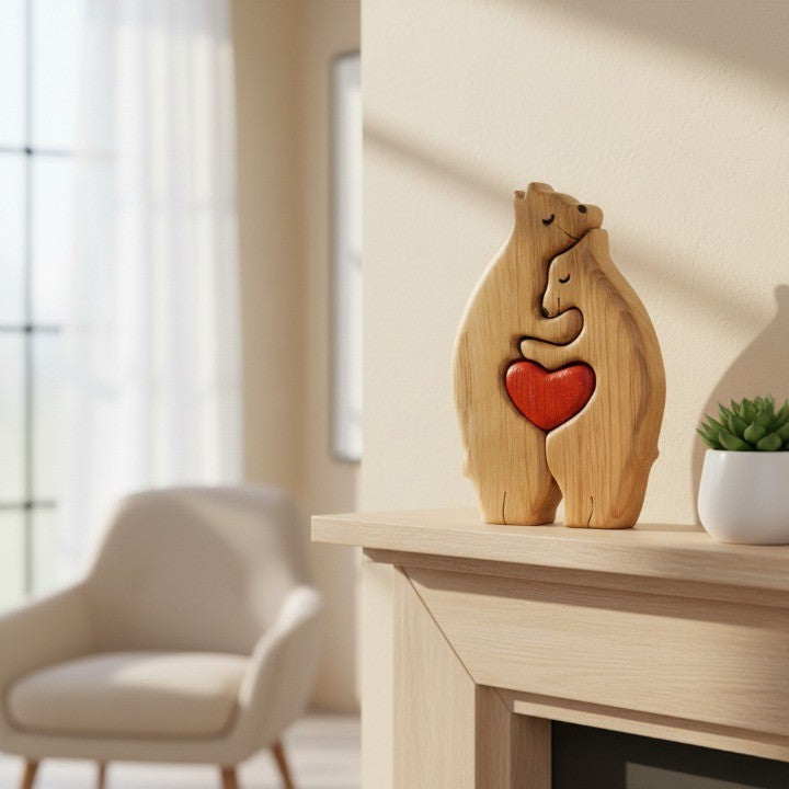 Loving Bears Interlocking Puzzle Decor - Image 0