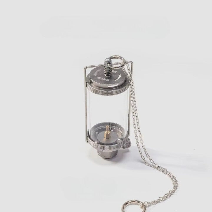 Old World Glass Flame Camping Lantern - Image 3