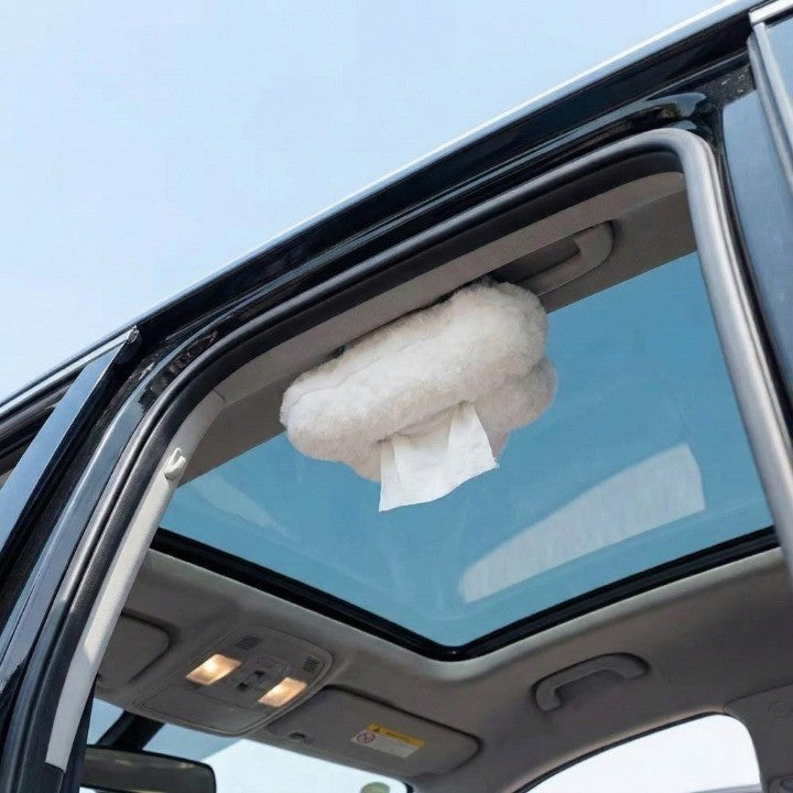 Cloud Shape Hanging Car Tissue Box - Image 4