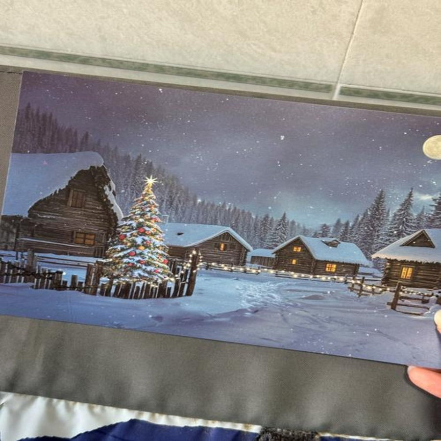 Happy Christmas Village Light-Up Led Postcard - Image 4