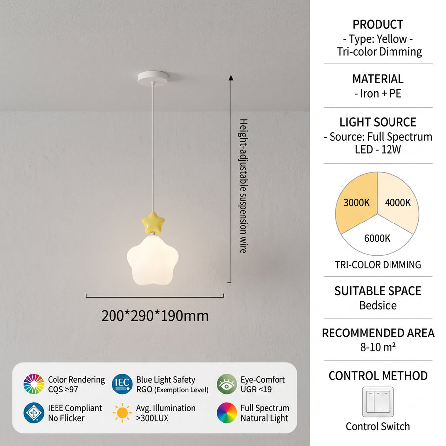 Starfall Soft Glow Pendant Night Light