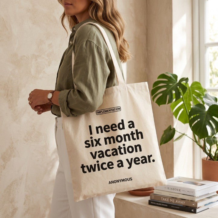 Vacation Mode Canvas Tote Bag