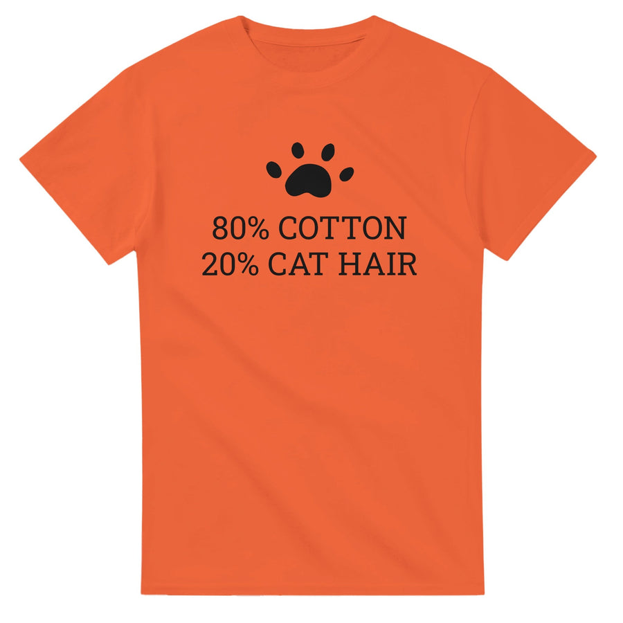 80% Cotton 20% Cat Hair Creative T-Shirt - Image 8