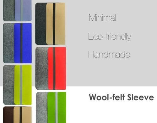 Handcrafted Wool Felt 15" MacBook Pro Sleeve - Image 1