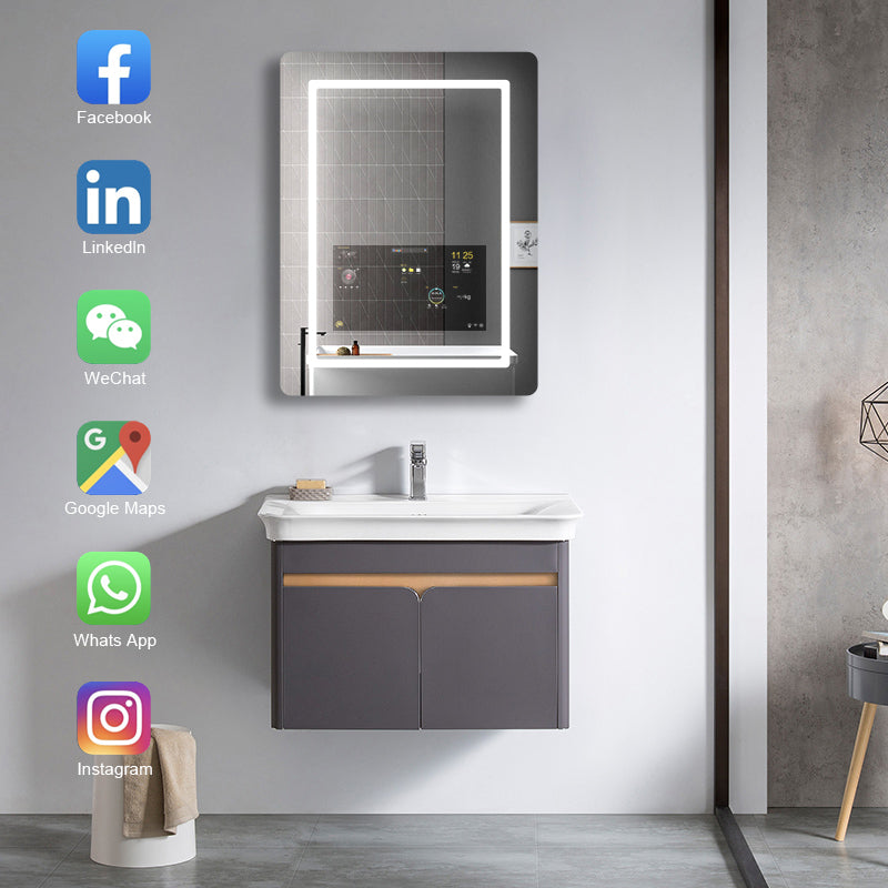 Smart Anti-Fog LED Wall Bathroom Mirror - Image 2