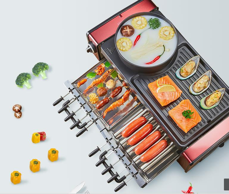 Multifunctional Smokeless Non-Stick Indoor Grill - Image 3