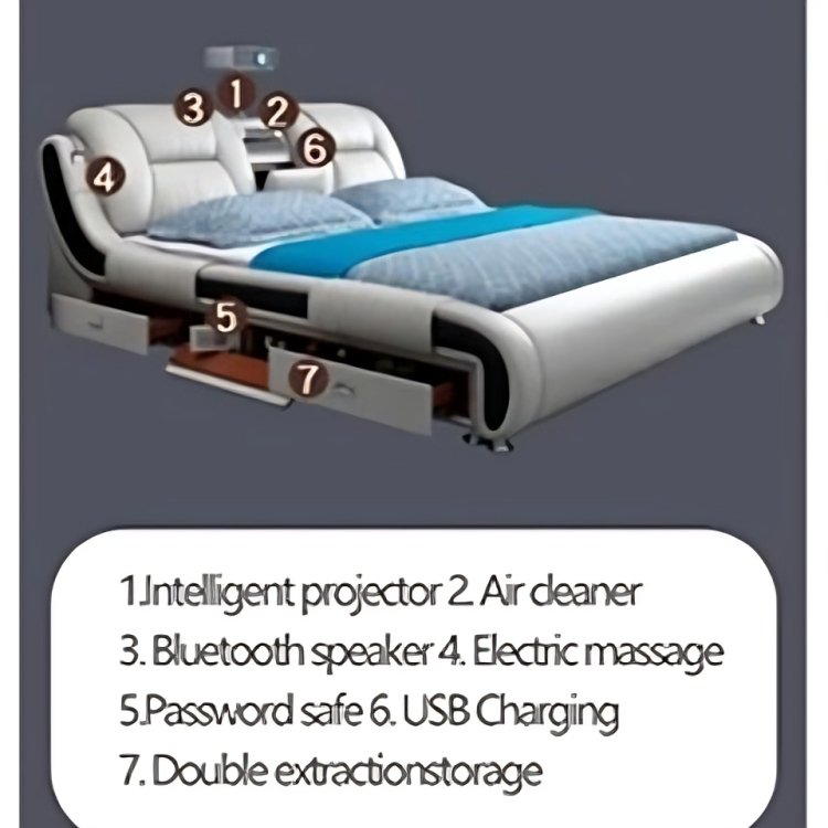 Dream Nest Nano Tech Built-in Speaker Smart Bed - Image 3