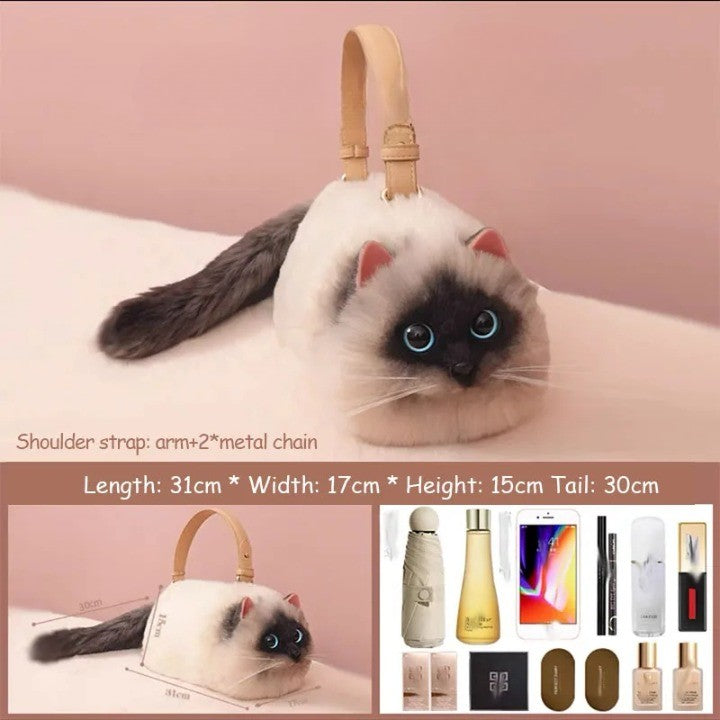 Realistic Cat Handmade Shoulder Bag - Image 14