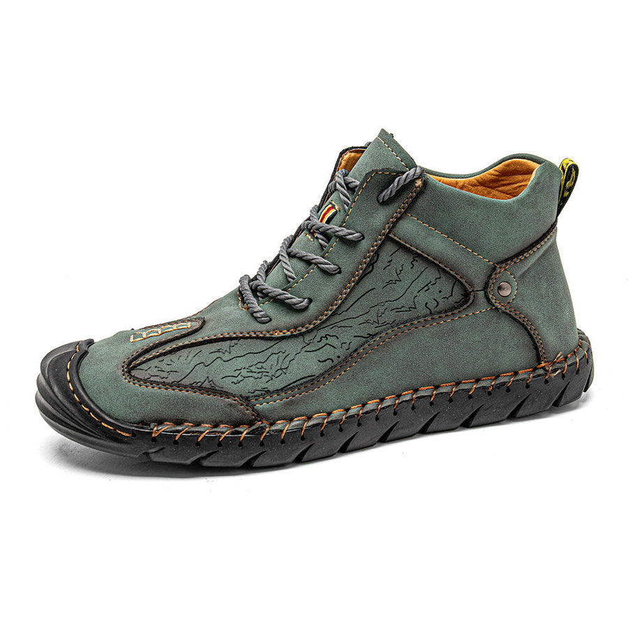 Leather Waterproof Mountain Hiking Shoes - Image 5