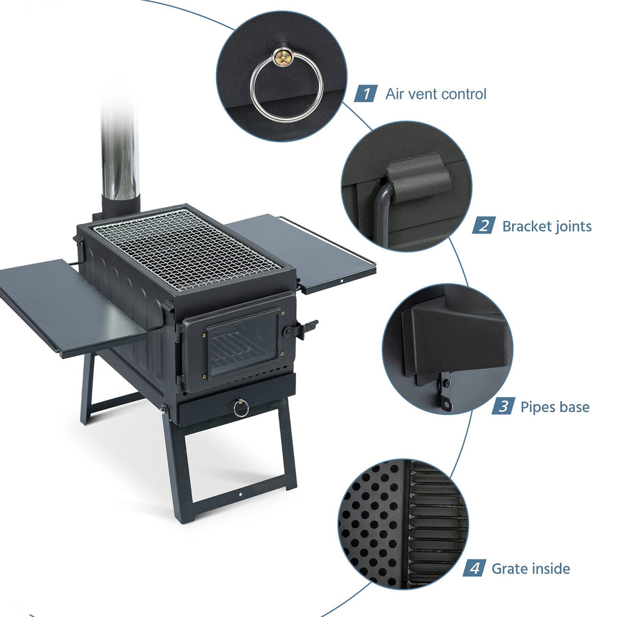 Outdoor Station Backyard Barbeque Stove - Image 2