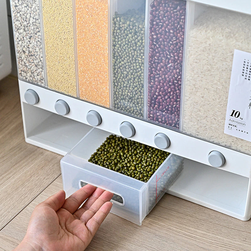 Wall-Mounted Automatic Kitchen Grain Rice Storage Tank - Image 13
