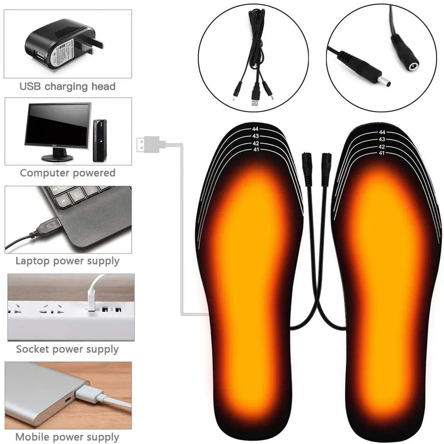 USB Heated Warm Shoe Insoles - Image 3
