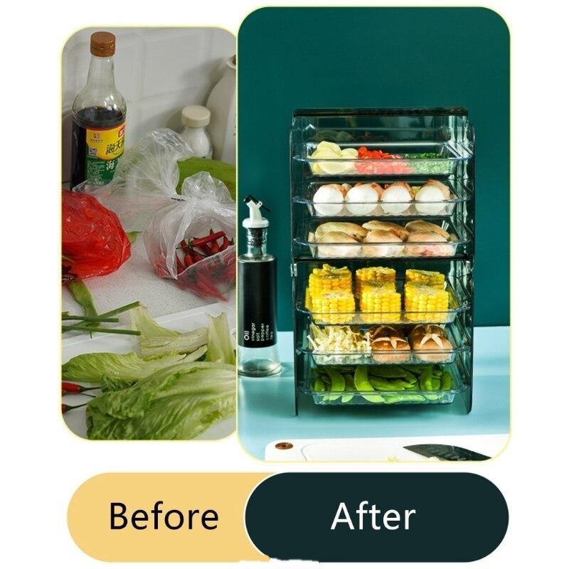 Multi-Layer Stackable Kitchen Storage Rack - Image 2