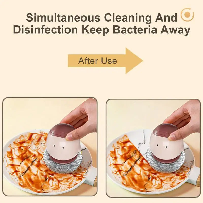 Automatic Liquid Dispenser Dishwashing Brush - Image 3