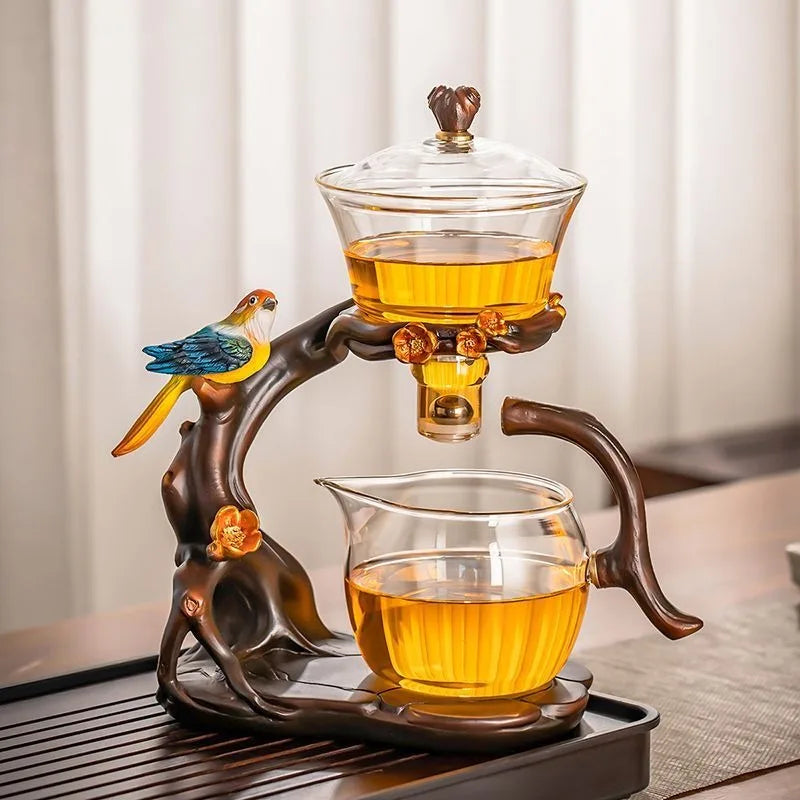 Artistic Bird-Inspired Gongfu Tea Set - Image 3