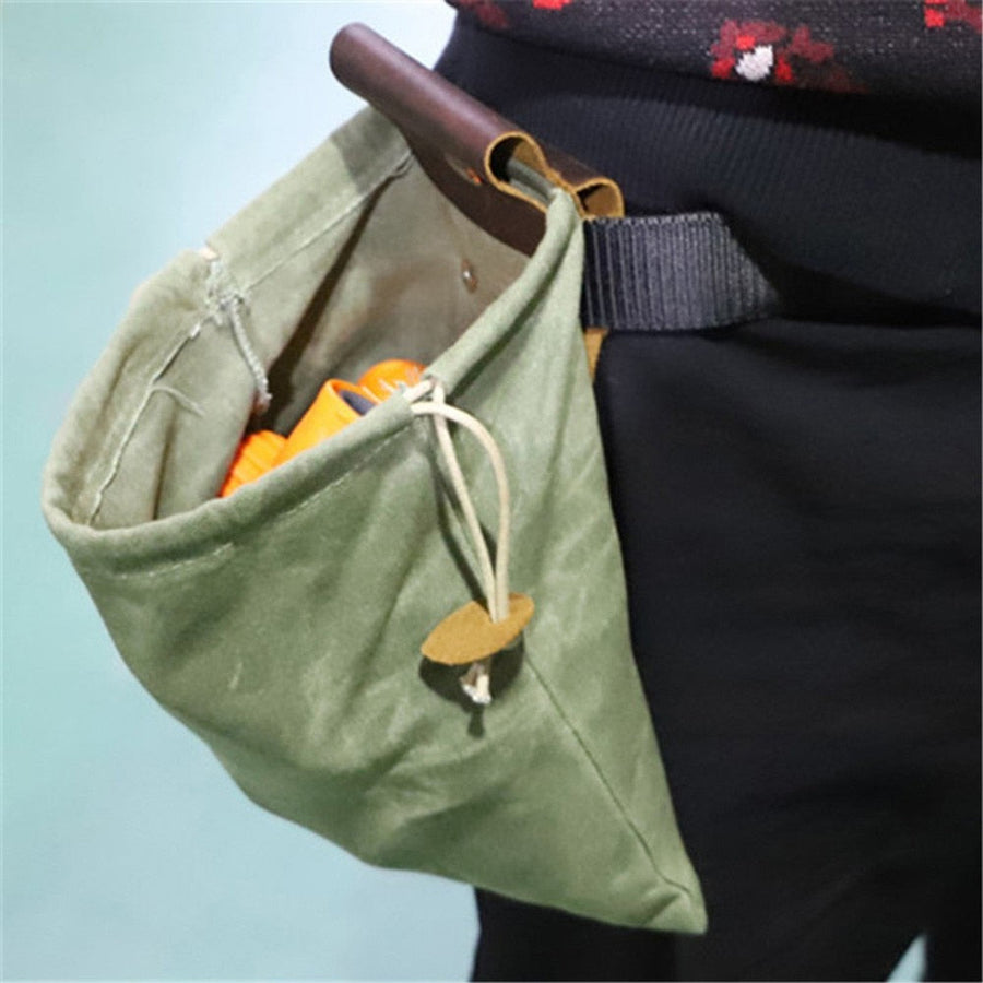 Premium Leather Canvas Hiking Bag - Image 0