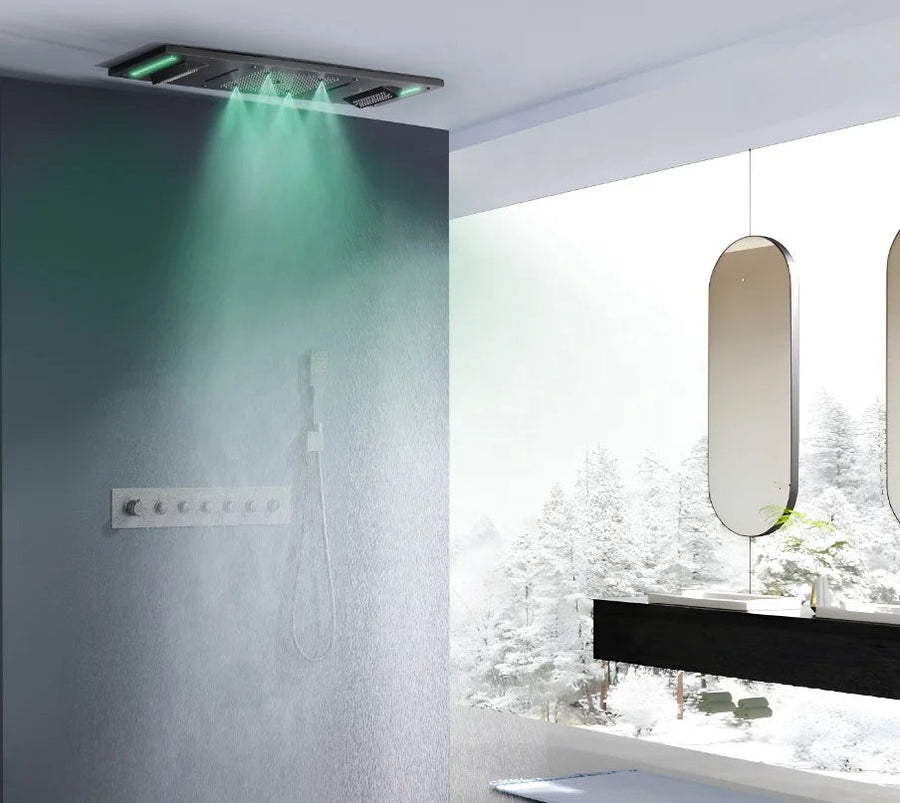 Luxury Rainfall LED Color-Changing Shower Set - Image 1