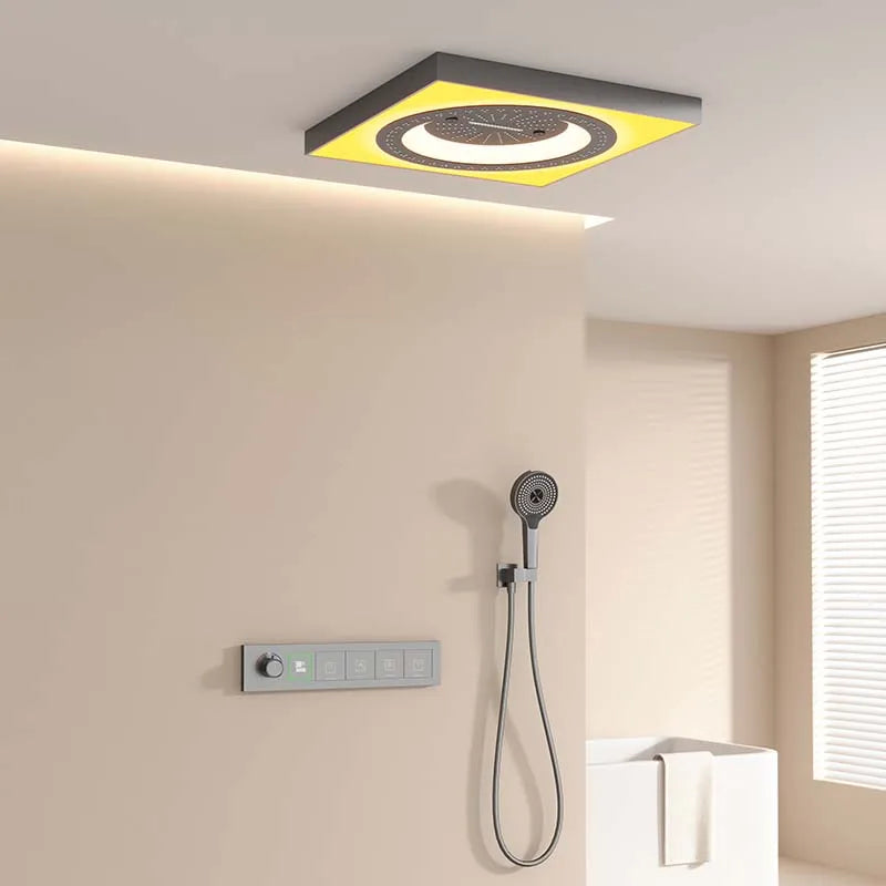 Rainfall LED Ceiling Mounted Elegant Shower Set - Image 3