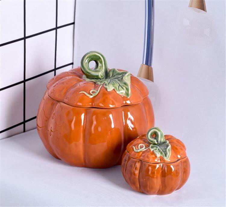 Pumpkin Ceramic Kitchen Mug Bowl - Image 4