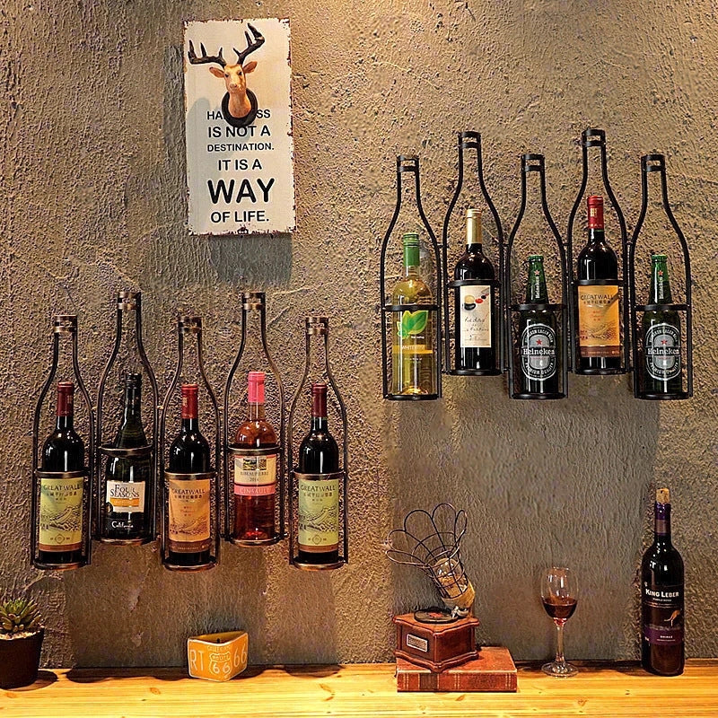 Iron Hang Wine Rack - Image 2