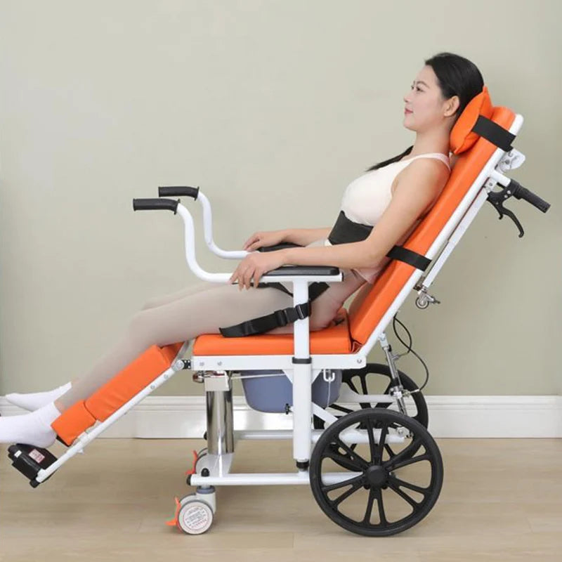Adjustable Nursing Support Reclining Patient Transfer Chair - Image 1