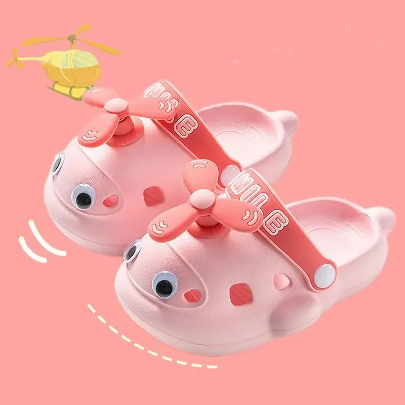 Cute Helicopter Kids Soft Slippers - Image 6