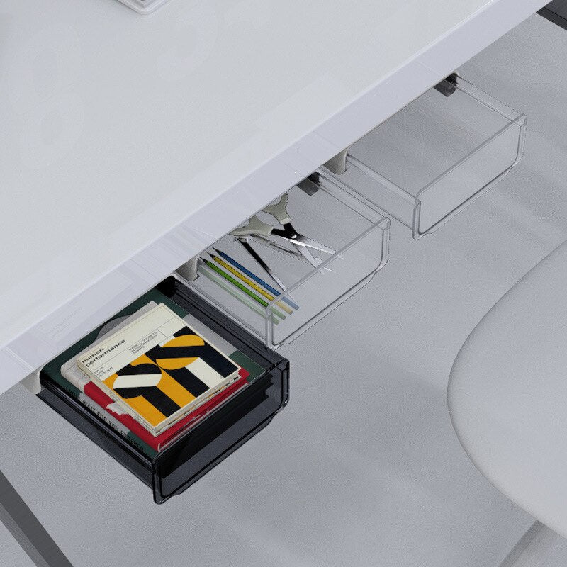 Office Friendly Self-Adhesive Hidden Transparent Drawer - Image 3