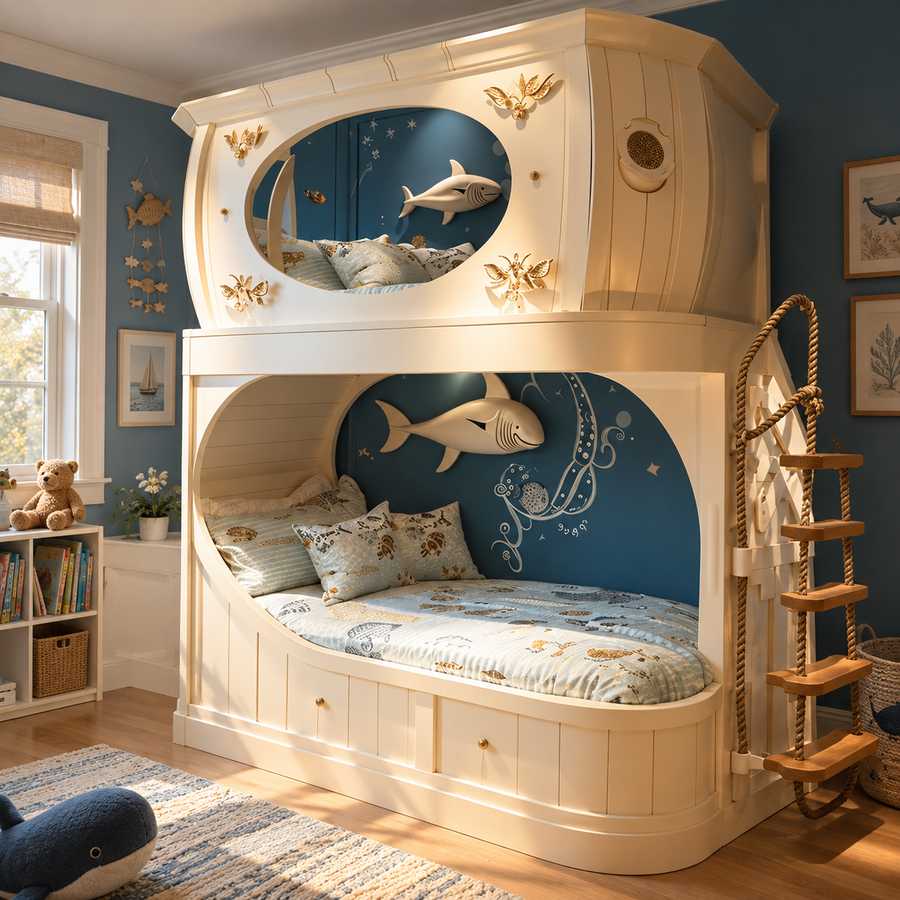 Unterwasserreise Hai Kinder Etagenbett