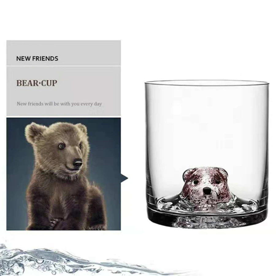 3D Animal Ultra Clear Unique Wine Glass - Image 5