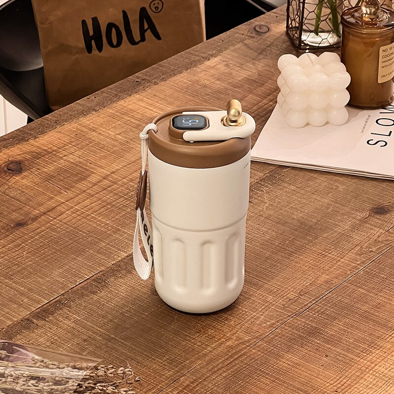 Portable Smart Stainless Steel Coffee Cup - Image 1