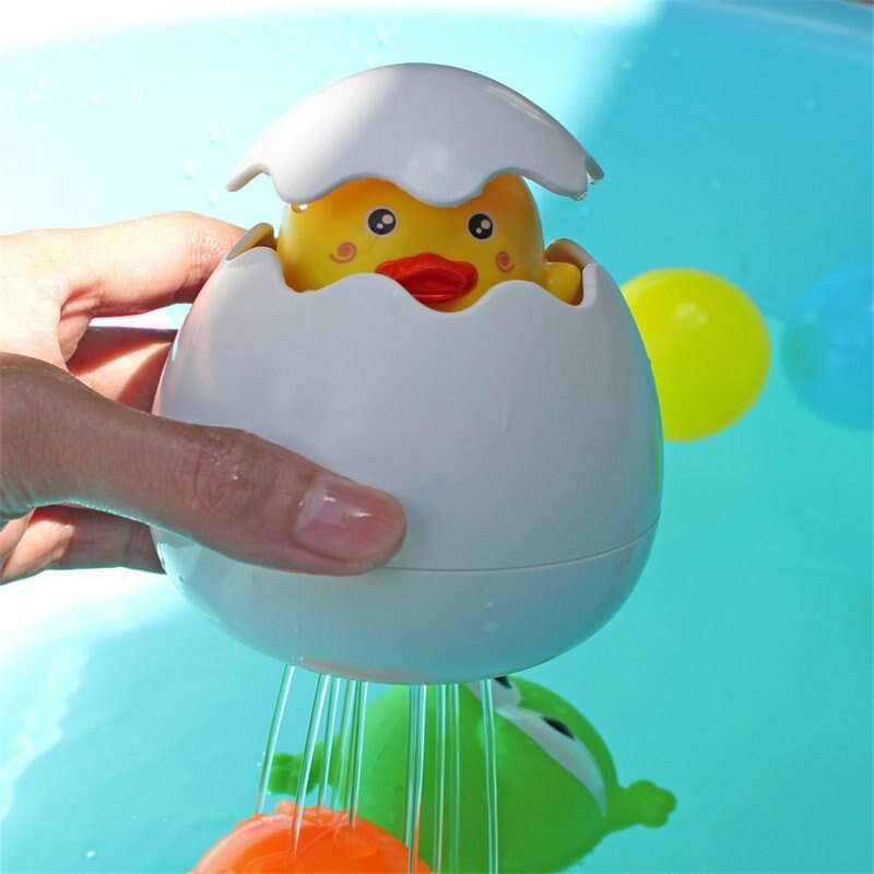 Water Sprinkler Egg Shape Baby Bath Toy - Image 3