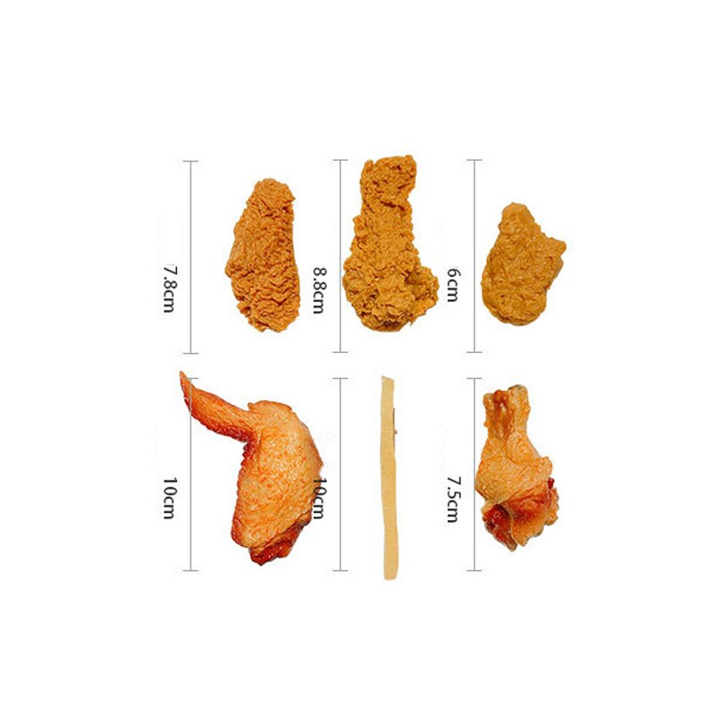 Realistic Fried Chicken Hair Clips - Image 12