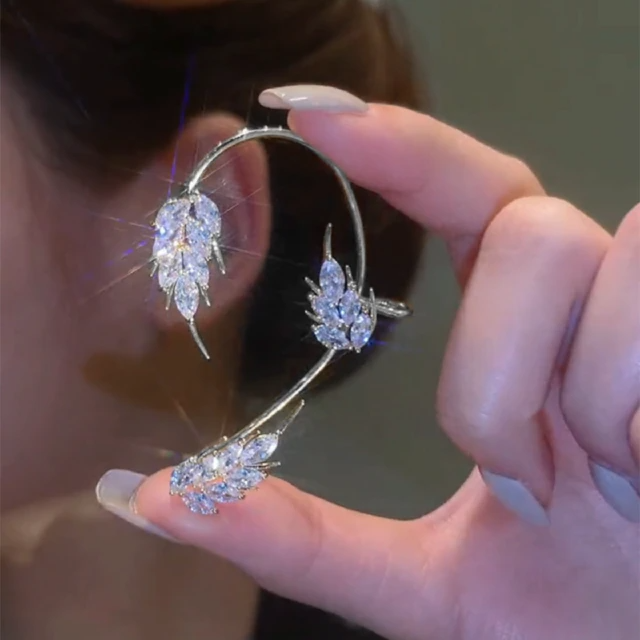Elegant Sparkling Zircon Fairy Wings Earrings - Image 5