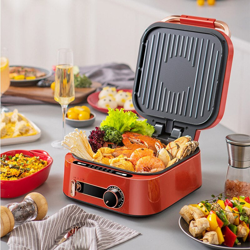 Dual Cooker Electric Double Side Cooking Pot - Image 3