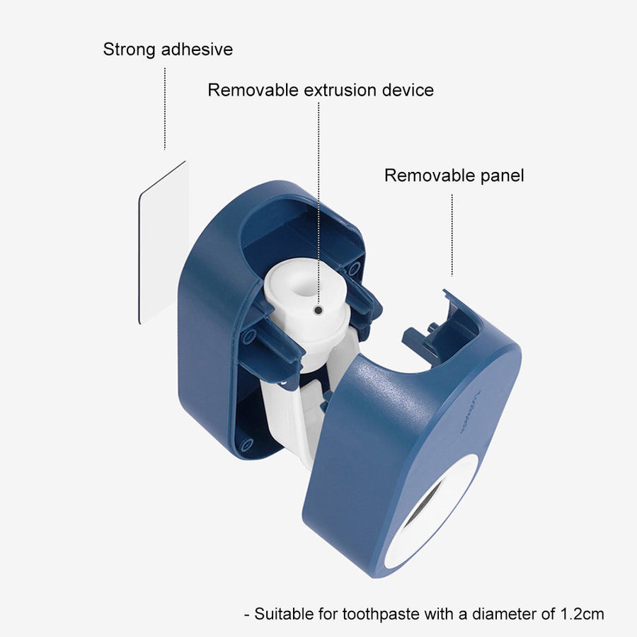 Elegant Wall-Mounted Toothpaste Holder Dispenser - Image 3