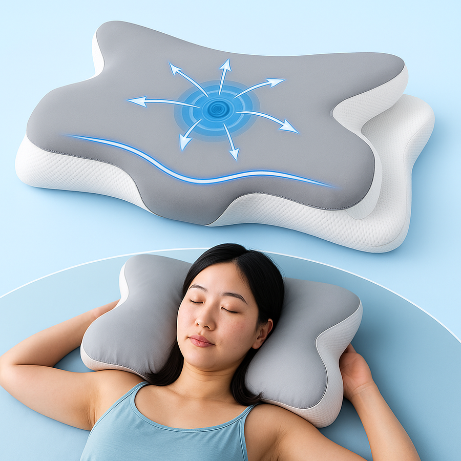 Butterfly Shaped Memory Foam Ergonomic Pillow - Image 2