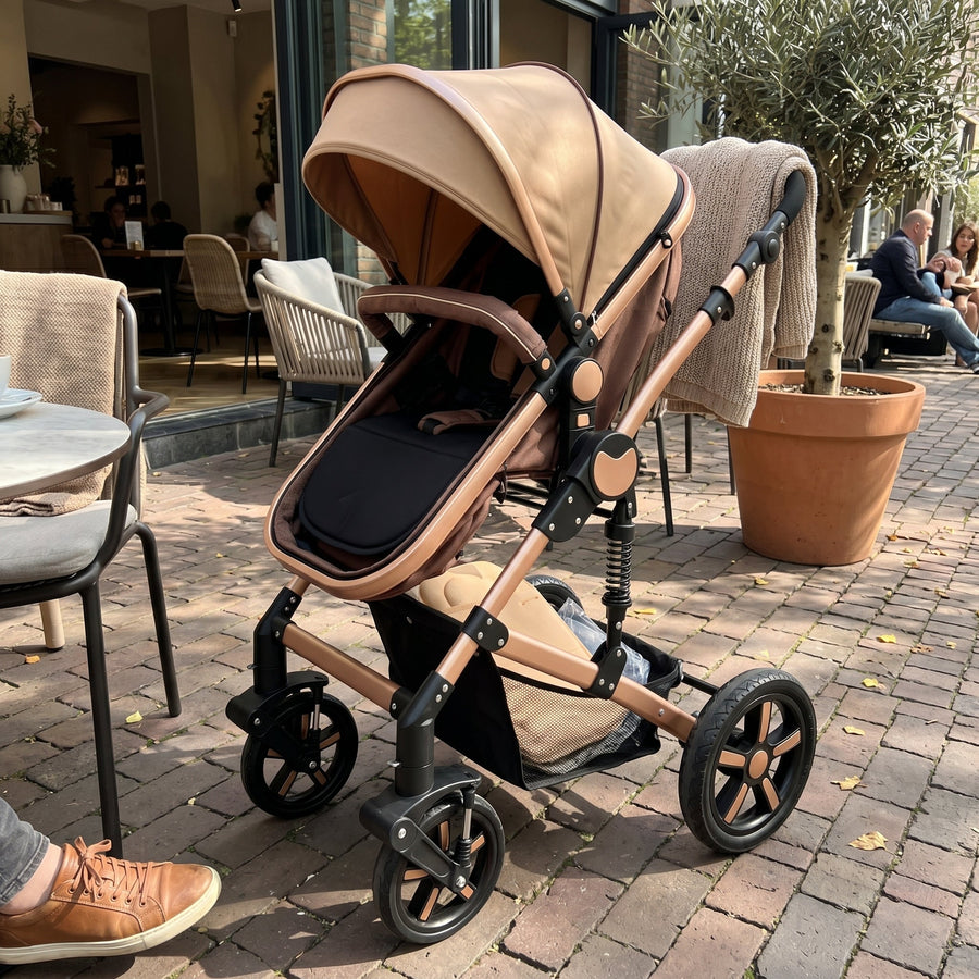 Modern High Landscape Multifunctional 3 in 1 Baby Stroller - Image 3