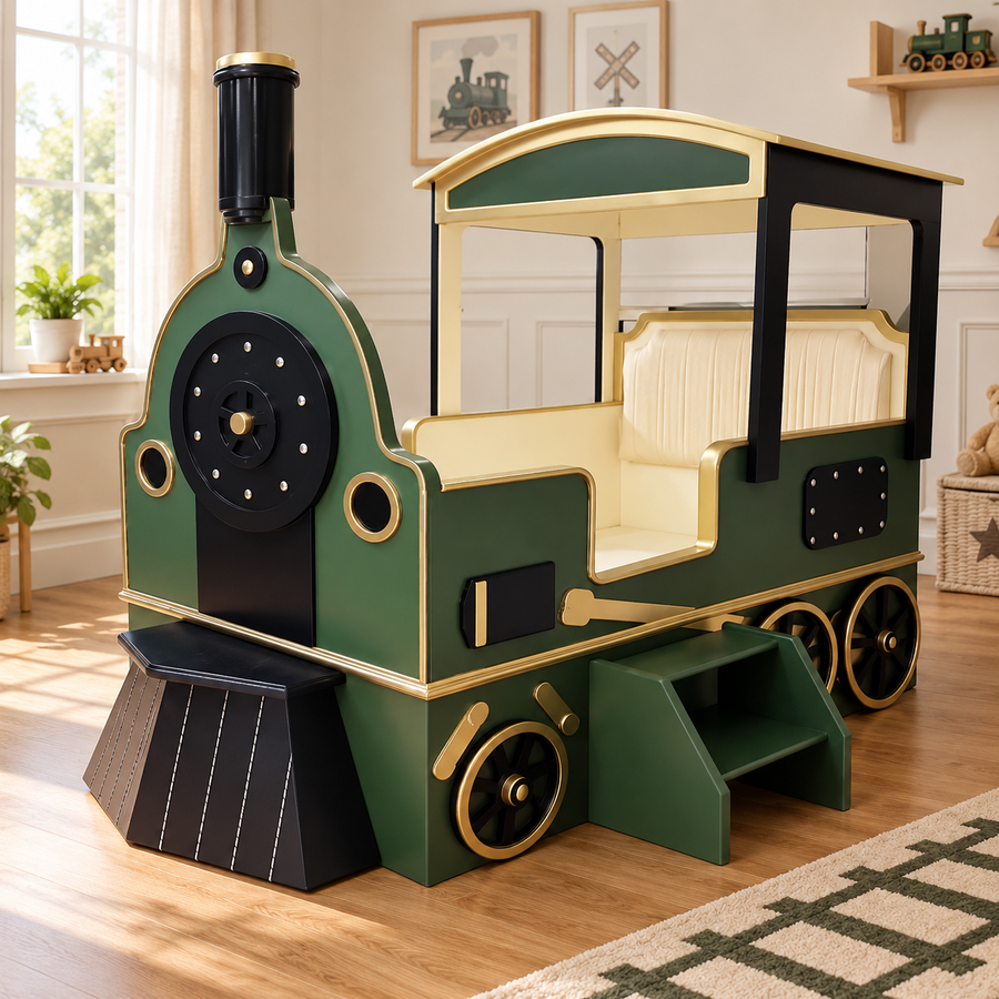 All Aboard Adventure Train Ride Kids Bed