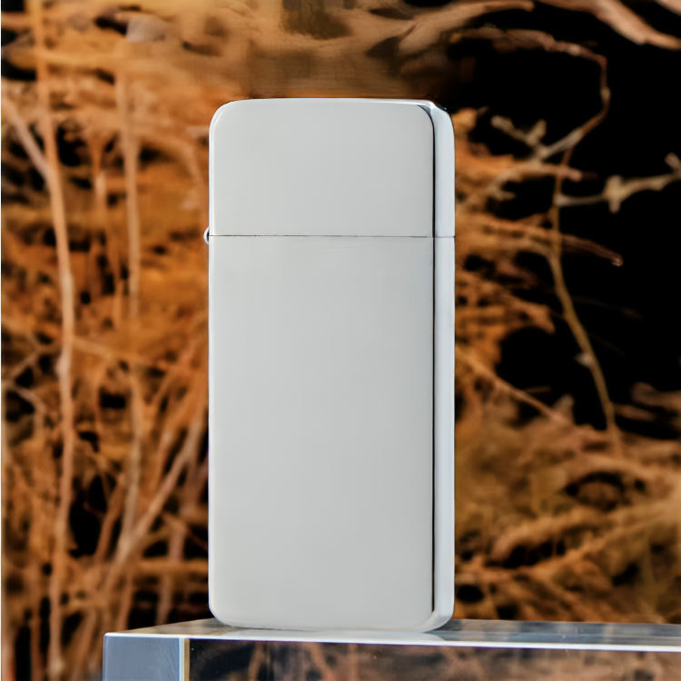 Simple Brushed Ultra Thin Windproof Copper Lighter - Image 3