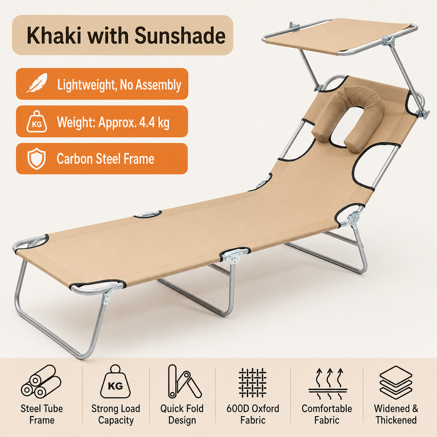 Golden Hour Face-Down Sunbathing Lounger