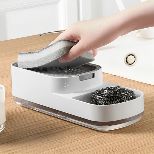 Sponge Rack Automatic Kitchen Soap Dispenser - Image 0