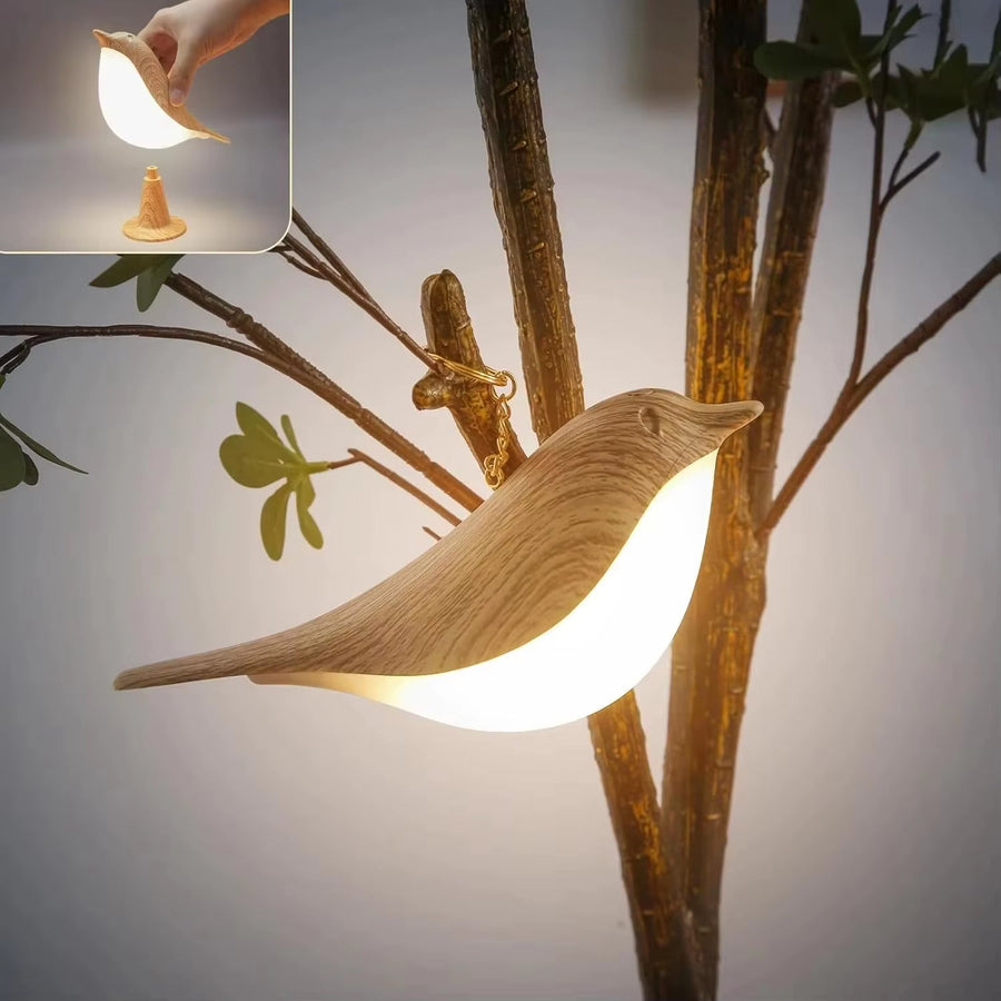 Wooden Bird LED Touch-Switch Night Lamp - Image 2