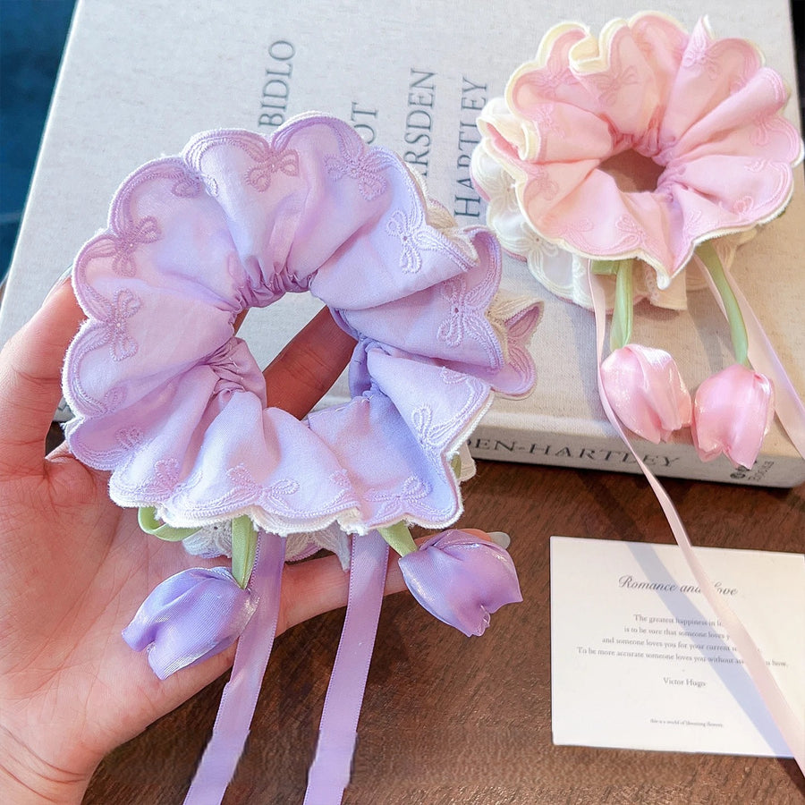 Fairy Bouquet Ribbon Easy Hair Tie