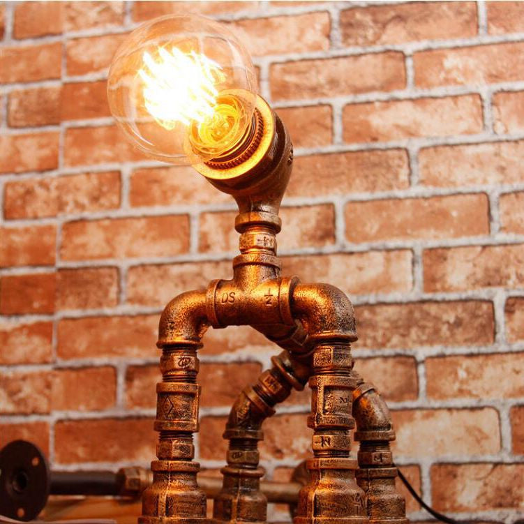 Dog Puppy Iron Pipe Table Lamp - Image 3